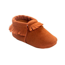 Carregar imagem no visualizador da galeria, Newborn Toddler Infant Boys Girls Tassel Shoes Toddler Soft Sole Coral Velvet Baby Moccasins Shoes Baby Crib Shoes PU
