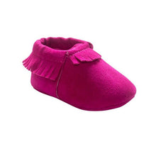 Carregar imagem no visualizador da galeria, Newborn Toddler Infant Boys Girls Tassel Shoes Toddler Soft Sole Coral Velvet Baby Moccasins Shoes Baby Crib Shoes PU
