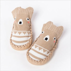 2017 Fashion Baby Socks With Rubber Soles Infant Sock Newborn Autumn Winter Children Floor Socks Shoes Anti Slip Soft Sole Sock