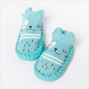 2017 Fashion Baby Socks With Rubber Soles Infant Sock Newborn Autumn Winter Children Floor Socks Shoes Anti Slip Soft Sole Sock