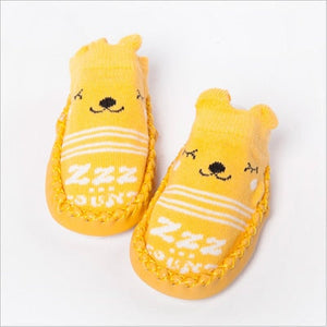 2017 Fashion Baby Socks With Rubber Soles Infant Sock Newborn Autumn Winter Children Floor Socks Shoes Anti Slip Soft Sole Sock