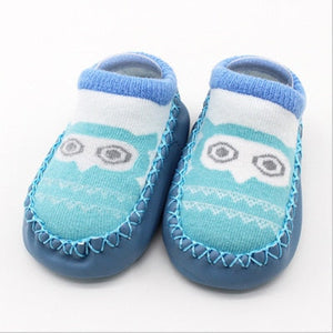 2017 Fashion Baby Socks With Rubber Soles Infant Sock Newborn Autumn Winter Children Floor Socks Shoes Anti Slip Soft Sole Sock