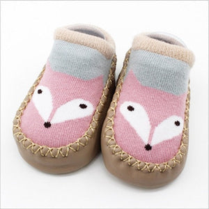 2017 Fashion Baby Socks With Rubber Soles Infant Sock Newborn Autumn Winter Children Floor Socks Shoes Anti Slip Soft Sole Sock