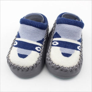 2017 Fashion Baby Socks With Rubber Soles Infant Sock Newborn Autumn Winter Children Floor Socks Shoes Anti Slip Soft Sole Sock