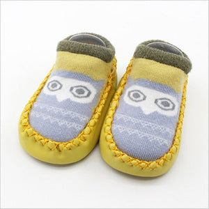 2017 Fashion Baby Socks With Rubber Soles Infant Sock Newborn Autumn Winter Children Floor Socks Shoes Anti Slip Soft Sole Sock