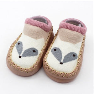 2017 Fashion Baby Socks With Rubber Soles Infant Sock Newborn Autumn Winter Children Floor Socks Shoes Anti Slip Soft Sole Sock