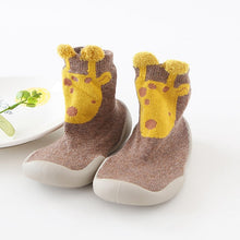 Carregar imagem no visualizador da galeria, Toddler Baby Knitted Leopard Floor Socks Shoes with Rubber Soles Infant Anti-slip Indoor Socks Newborn Spring Summer Autumn
