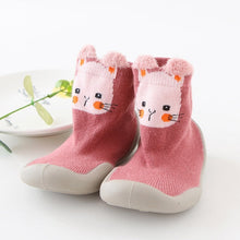 Carregar imagem no visualizador da galeria, Toddler Baby Knitted Leopard Floor Socks Shoes with Rubber Soles Infant Anti-slip Indoor Socks Newborn Spring Summer Autumn
