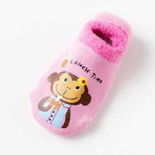 Cargar imagen en el visor de la galería, Cotton Baby Boys Girls Socks Rubber Slip-resistant Floor Socks Cartoon Infant Kids Animal Socks Winter Autumn Thicken Warm Shoes
