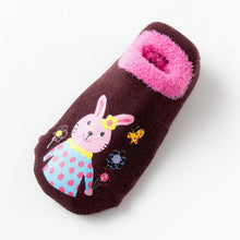 Cargar imagen en el visor de la galería, Cotton Baby Boys Girls Socks Rubber Slip-resistant Floor Socks Cartoon Infant Kids Animal Socks Winter Autumn Thicken Warm Shoes
