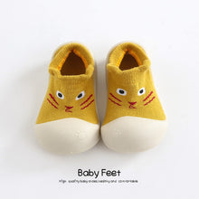 Cargar imagen en el visor de la galería, Baby sock Shoes Anti-slip Spring Cartoon animal Shoes Baby Girl baby boy Soft Rubber Sole shoes
