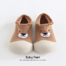 Cargar imagen en el visor de la galería, Baby sock Shoes Anti-slip Spring Cartoon animal Shoes Baby Girl baby boy Soft Rubber Sole shoes
