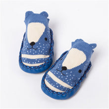 Cargar imagen en el visor de la galería, Baby shoes socks Children Infant Cartoon Socks Baby Gift Kids Indoor Floor Socks Leather Sole Non-Slip Thick Towel Socks
