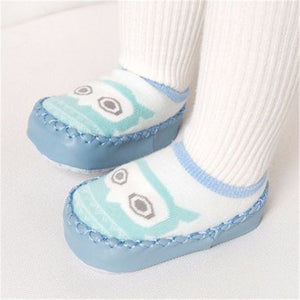 Baby shoes socks Children Infant Cartoon Socks Baby Gift Kids Indoor Floor Socks Leather Sole Non-Slip Thick Towel Socks