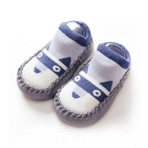 Baby shoes socks Children Infant Cartoon Socks Baby Gift Kids Indoor Floor Socks Leather Sole Non-Slip Thick Towel Socks