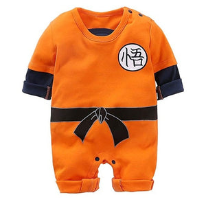 YiErYing High Quality Baby Clothing Baby Cartoon rompers Dragon Ball Style Long Sleeve Baby Jumpsuits Baby Boy Girl Clothes