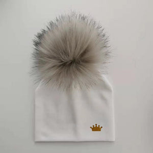 baby boy hat newborn cotton hats baby pom pom crown photo props children's kids hat  boy accessories toddler cap bonnet