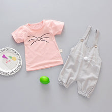 Carregar imagem no visualizador da galeria, Infant Baby Girl Baby Summer Clothing Striped Top Strap Shorts Set for Newborn Baby Girls Clothes 1st Birthday Outfits Cool Sets
