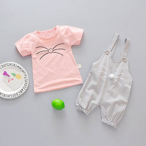 Infant Baby Girl Baby Summer Clothing Striped Top Strap Shorts Set for Newborn Baby Girls Clothes 1st Birthday Outfits Cool Sets