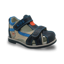 Cargar imagen en el visor de la galería, Apakowa 2019 summer kids shoes brand closed toe toddler boys sandals orthopedic sport pu leather baby boys sandals shoes
