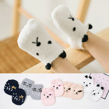 Carregar imagem no visualizador da galeria, Non-slip Baby Socks Autumn Winter Coral Fleece Socks Warm Toddler Boy Girls Floor Socks Infant Clothing Accessories Thicken
