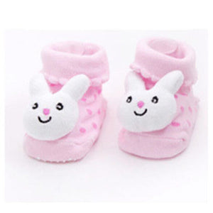 Newborn Cotton Cute Animal Baby Socks Cartoon Slipper Cute Anti Slip Cotton Toddler Baby Socks Shoes 0-18Month