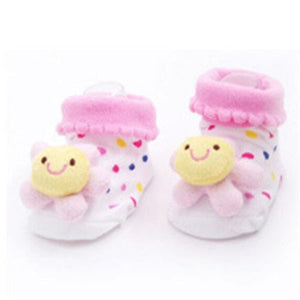 Newborn Cotton Cute Animal Baby Socks Cartoon Slipper Cute Anti Slip Cotton Toddler Baby Socks Shoes 0-18Month