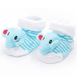 Newborn Cotton Cute Animal Baby Socks Cartoon Slipper Cute Anti Slip Cotton Toddler Baby Socks Shoes 0-18Month