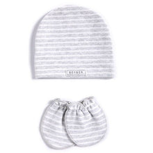 Cargar imagen en el visor de la galería, 2 Pcs/set Simple Newborn Baby Births Cap Glove Set Soft Cotton Kids Infants Anti-scratch Gloves Hat Gifts
