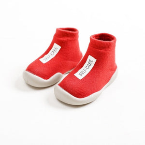 Kids Soft Rubber Sole Unisex Baby Shoes First Shoes Baby Shoe Knit Booties Anti-slip Baby Walkers Toddler First Walker Baby Girl