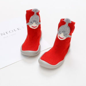 Kids Soft Rubber Sole Unisex Baby Shoes First Shoes Baby Shoe Knit Booties Anti-slip Baby Walkers Toddler First Walker Baby Girl