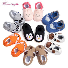 Cargar imagen en el visor de la galería, Baby Shoes Girls Boy First Walkers Newborn Slippers Baby Girl Crib Shoes Footwear Prewalker 0-18M
