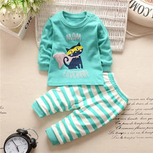 Cargar imagen en el visor de la galería, Baby Boys Clothes 2pcs Newborn Baby Girls Cartoon Clothing Autumn Winter Cartoon Cotton Shirt Baby Boy Clothes Set Long-Sleeved
