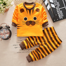 Cargar imagen en el visor de la galería, Baby Boys Clothes 2pcs Newborn Baby Girls Cartoon Clothing Autumn Winter Cartoon Cotton Shirt Baby Boy Clothes Set Long-Sleeved
