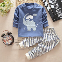 Cargar imagen en el visor de la galería, Baby Boys Clothes 2pcs Newborn Baby Girls Cartoon Clothing Autumn Winter Cartoon Cotton Shirt Baby Boy Clothes Set Long-Sleeved
