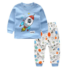 Cargar imagen en el visor de la galería, Baby Boys Clothes 2pcs Newborn Baby Girls Cartoon Clothing Autumn Winter Cartoon Cotton Shirt Baby Boy Clothes Set Long-Sleeved
