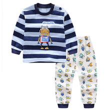 Cargar imagen en el visor de la galería, Baby Boys Clothes 2pcs Newborn Baby Girls Cartoon Clothing Autumn Winter Cartoon Cotton Shirt Baby Boy Clothes Set Long-Sleeved
