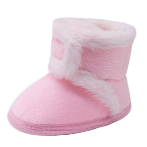 Newborn Baby Boots Winter First Walkers Tassel Baby Girls Shoes Fur Snow Super Warm Prewalkers Soft Sole No-slip Booties Booty