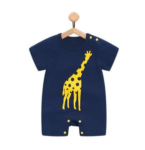 100% Pure Cotton Baby Girl Romper Summer Short Sleeved Cartoon Animal Jumpsuit Toddler Cute Boutique Clothes For Baby Clothing