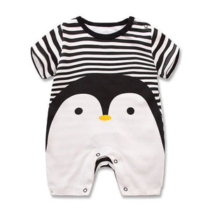 100% Pure Cotton Baby Girl Romper Summer Short Sleeved Cartoon Animal Jumpsuit Toddler Cute Boutique Clothes For Baby Clothing