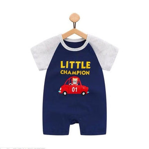 100% Pure Cotton Baby Girl Romper Summer Short Sleeved Cartoon Animal Jumpsuit Toddler Cute Boutique Clothes For Baby Clothing