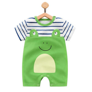 100% Pure Cotton Baby Girl Romper Summer Short Sleeved Cartoon Animal Jumpsuit Toddler Cute Boutique Clothes For Baby Clothing