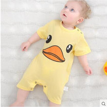 Cargar imagen en el visor de la galería, 100% Pure Cotton Baby Girl Romper Summer Short Sleeved Cartoon Animal Jumpsuit Toddler Cute Boutique Clothes For Baby Clothing
