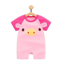 Cargar imagen en el visor de la galería, 100% Pure Cotton Baby Girl Romper Summer Short Sleeved Cartoon Animal Jumpsuit Toddler Cute Boutique Clothes For Baby Clothing
