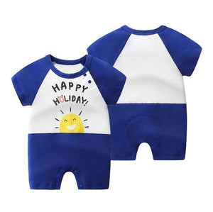 100% Pure Cotton Baby Girl Romper Summer Short Sleeved Cartoon Animal Jumpsuit Toddler Cute Boutique Clothes For Baby Clothing