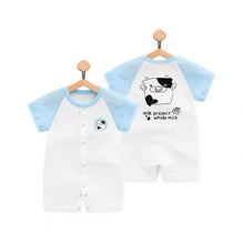 Cargar imagen en el visor de la galería, 100% Pure Cotton Baby Girl Romper Summer Short Sleeved Cartoon Animal Jumpsuit Toddler Cute Boutique Clothes For Baby Clothing
