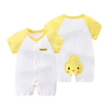 Cargar imagen en el visor de la galería, 100% Pure Cotton Baby Girl Romper Summer Short Sleeved Cartoon Animal Jumpsuit Toddler Cute Boutique Clothes For Baby Clothing
