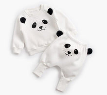 Cargar imagen en el visor de la galería, Baby Suit Autumn Winter Baby Boy Cartoon Cute Clothing Pullover Sweatshirt Top + Pant Clothes Set Baby Toddler Girl Outfit Suit
