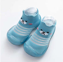 Cargar imagen en el visor de la galería, Summer Spring Leopard Soft Bottom Non-Slip Floor Socks Solid Color Toddler Girl Boy Shoes With Transparent Rubber Soles Kid Baby
