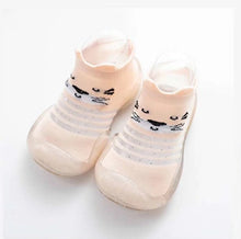 Cargar imagen en el visor de la galería, Summer Spring Leopard Soft Bottom Non-Slip Floor Socks Solid Color Toddler Girl Boy Shoes With Transparent Rubber Soles Kid Baby
